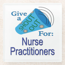 Rufen für Krankenpfleger Glasuntersetzer