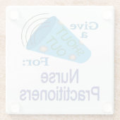 Rufen für Krankenpfleger Glasuntersetzer (Rückseite)