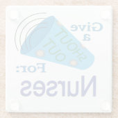 Rufen für Krankenschwestern Glasuntersetzer (Rückseite)