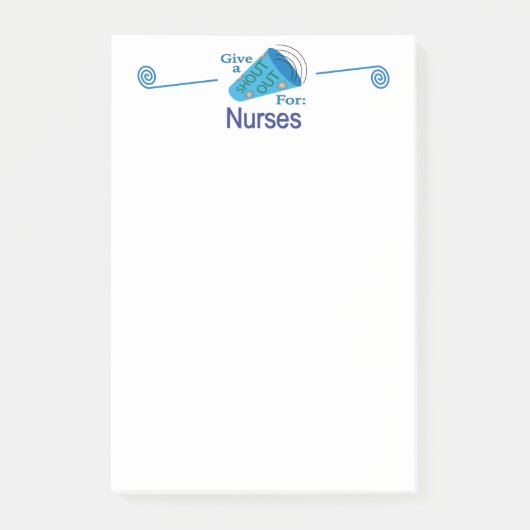 Rufen für Krankenschwestern Post-it Klebezettel (Vorderseite)