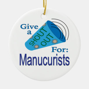 Rufen für Manikuristen Keramik Ornament