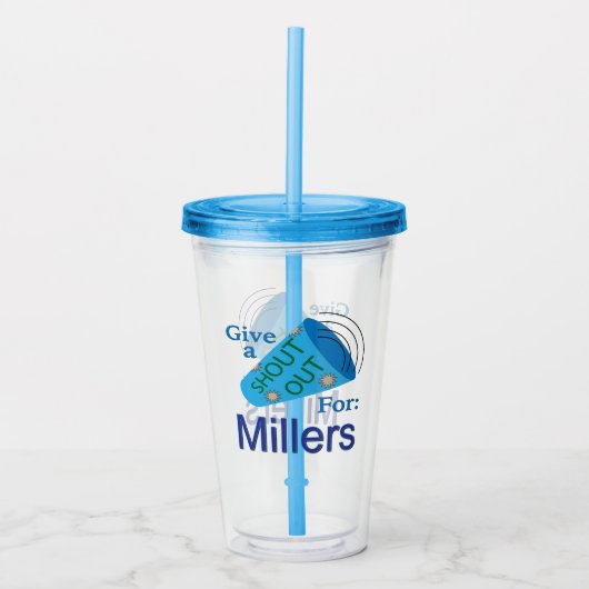 Rufen für Millers Acryltrinkbecher (Vorderseite)
