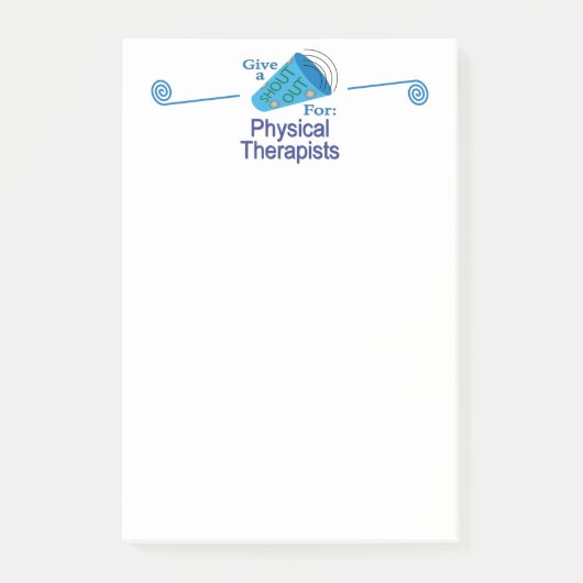Rufen für Physiotherapeuten Post-it Klebezettel (Vorderseite)