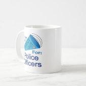 Rufen für Polizeibeamte Kaffeetasse (Vorderseite Links)