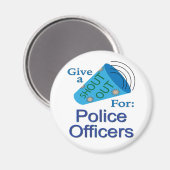 Rufen für Polizeibeamte Magnet (Vorderseite/Rückseite)