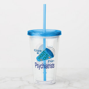 Rufen für Psychiater Acryltrinkbecher