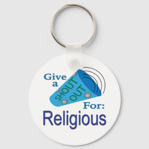 Rufen für Religiöse Schlüsselanhänger