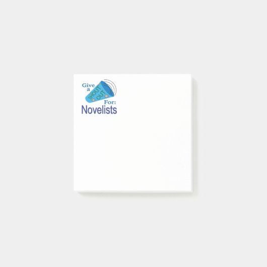Rufen für Schriftsteller Post-it Klebezettel (Vorderseite)