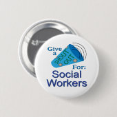 Rufen für Sozialarbeiter Button (Vorne & Hinten)