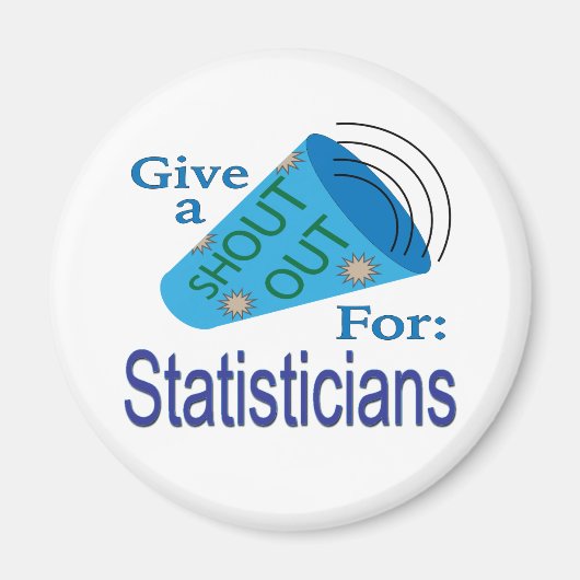 Rufen für Statistiker Magnet (Vorne)