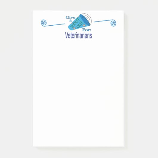 Rufen für Tierärzte Post-it Klebezettel (Vorderseite)
