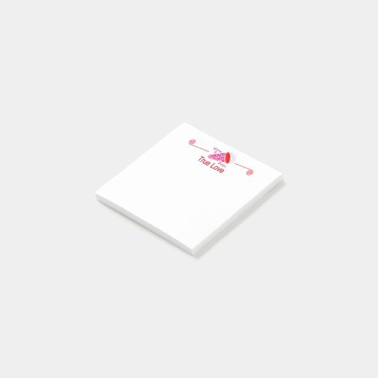 Rufen für wahre Liebe Post-it Klebezettel (angewinkelt)