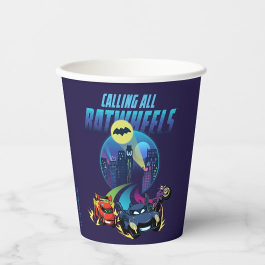 Rufen Sie alle Batwheels™ an Pappbecher (Vorderseite)