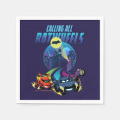 Rufen Sie alle Batwheels™ an Serviette (Vorderseite)