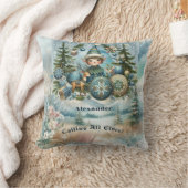 Rufen Sie alle Elfen Weihnachtsbaumschnee Kissen (Decke)