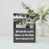 Rufen Sie alle Party! Postkarte (Stehend Vorderseite)