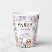 Rufen Sie alle Party Tiere Jungle Safari Geburtsta Pappbecher (Vorderseite)