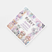 Rufen Sie alle Party Tiere Jungle Safari Geburtsta Serviette (Ecke)