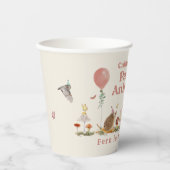 Rufen Sie alle Party Tiere Woodland Mädchen Geburt Pappbecher (Vorderseite)