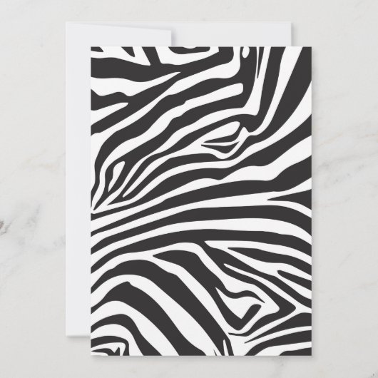 Rufen Sie alle Party Tiere Zoo Wild Girl Geburtsta Einladung (Rückseite)