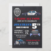 Rufen Sie alle Polizeieinheiten an, jedes Alter zu Einladung (Vorderseite)