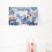 Rufen Sie alle Superhelden Kindergeburtstag Banner (InSitu)