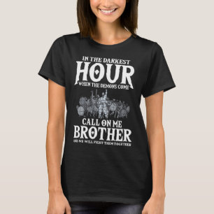Rufen Sie an Bruder Valhalla Nordische Mythologie T-Shirt