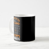 Rufen Sie an das Rsdcrps-Kriegerteam Orange Kaffeetasse (Vorderseite Links)