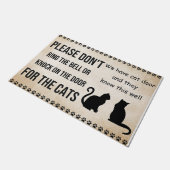 Rufen Sie bitte nicht die Klingel an oder klopfen Fußmatte (Schrägansicht)