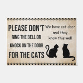 Rufen Sie bitte nicht die Klingel an oder klopfen Fußmatte (Vorderseite)