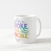 Rufen Sie das Unbesiegbare auf Kaffeetasse (VorderseiteRechts)