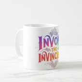 Rufen Sie das Unbesiegbare auf Kaffeetasse (Vorderseite Links)