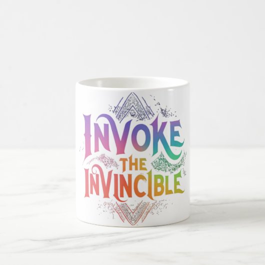 Rufen Sie das Unbesiegbare auf Kaffeetasse (Mittel)