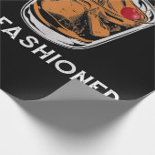Rufen Sie den altmodischen Whiskey Drink Cocktail Geschenkpapier (Ecke)