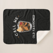 Rufen Sie den altmodischen Whiskey Drink Cocktail Sherpadecke (Vorderseite (Horizontal))