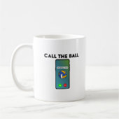 Rufen Sie den Ball Funny Volleyball Player an Kaffeetasse (Links)
