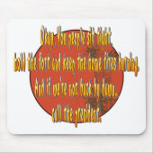 Rufen Sie den Präsidenten an Mousepad (Vorne)