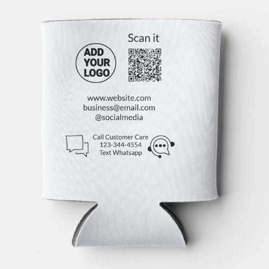 Rufen Sie den Text für die Kundenbetreuung auf, we Dosenkühler (Vorderseite)