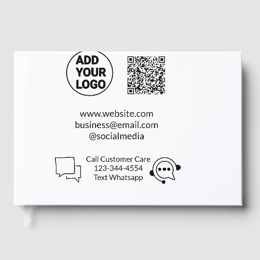 Rufen Sie den Text für die Kundenbetreuung auf, we Gästebuch (Vorderseite)