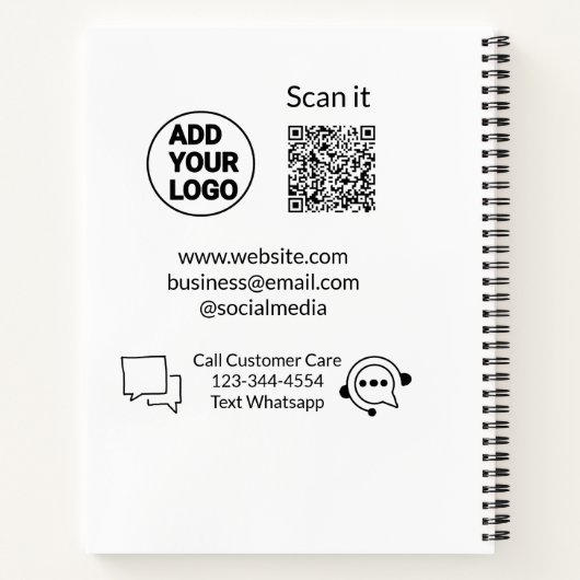 Rufen Sie den Text für die Kundenbetreuung auf, we Notizblock (Rückseite)