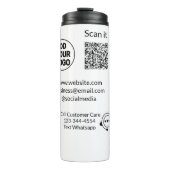 Rufen Sie den Text für die Kundenbetreuung auf, we Thermosbecher (Vorderseite)