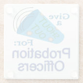 Rufen Sie die Anrufer aus Glasuntersetzer (Rückseite)