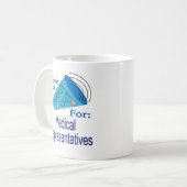 Rufen Sie die Ärztevertreter an Kaffeetasse (Vorderseite Links)