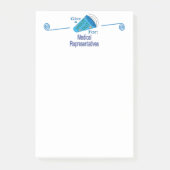 Rufen Sie die Ärztevertreter an Post-it Klebezettel (Vorderseite)