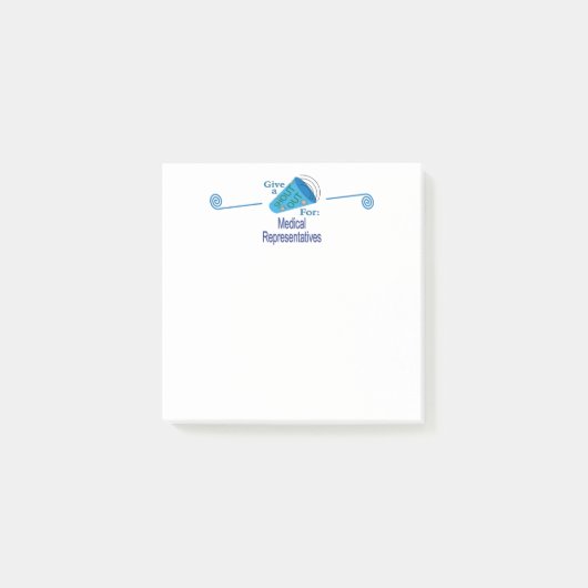 Rufen Sie die Ärztevertreter an Post-it Klebezettel (Vorderseite)