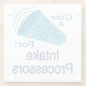 Rufen Sie die Aufnahmeprozessoren aus Glasuntersetzer (Rückseite)