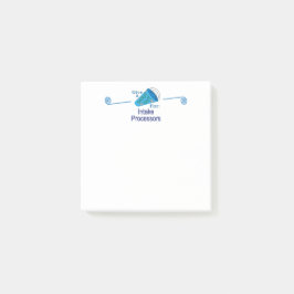 Rufen Sie die Aufnahmeprozessoren aus Post-it Klebezettel