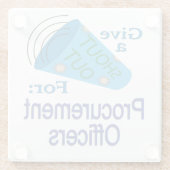 Rufen Sie die Beschaffungsstellen ab Glasuntersetzer (Rückseite)