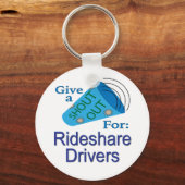 Rufen Sie die Fahrer von Rideshare aus Schlüsselanhänger (Vorderseite)
