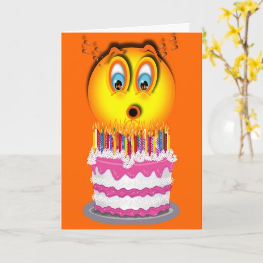 Rufen Sie die Feuerwehr an Karte (Gelbe Blume)